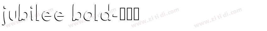 jubilee bold字体转换